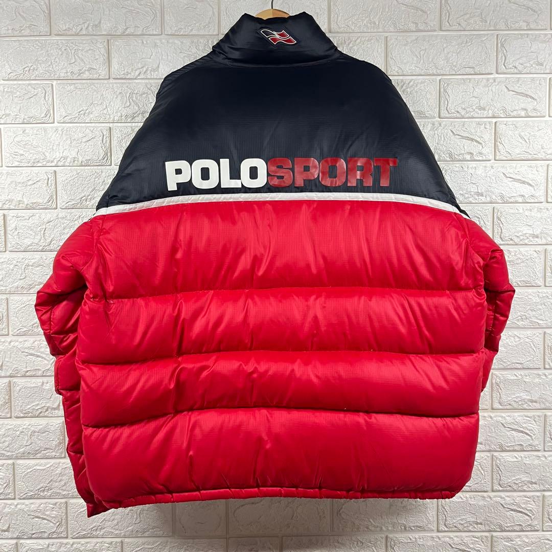 90s POLO SPORTS ラルフローレン ダウンジャケット ヌプシ L - メルカリ