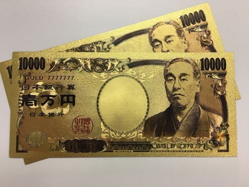 金運アップ 純金箔一万円札 k24 ゾロ目7（2枚） - メルカリ