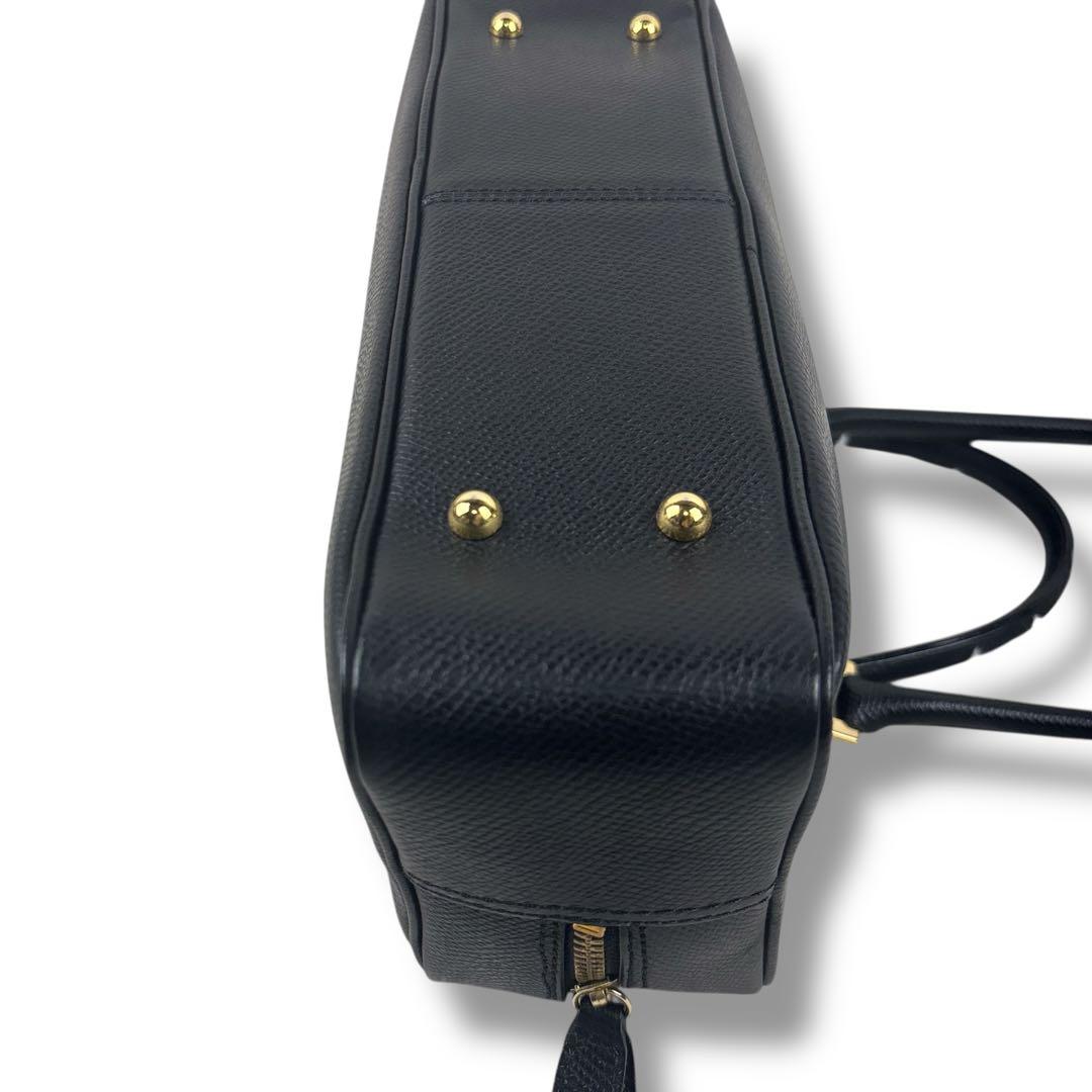 美品 バーニーズニューヨーク レザー ハンド バッグ フォーマル