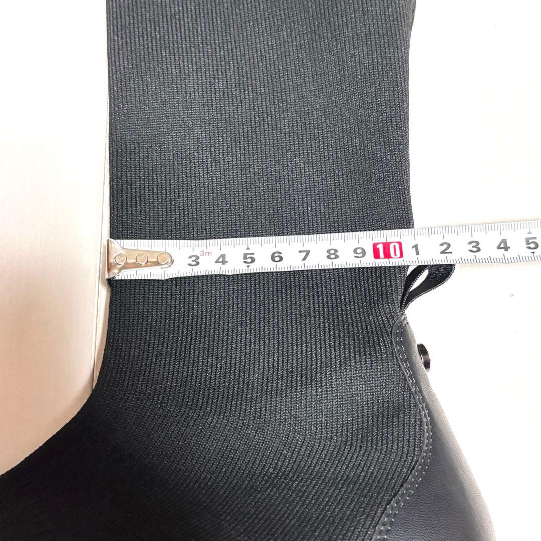 未使用品 +diana ニーハイブーツ ニット素材 撥水加工 24.5cm