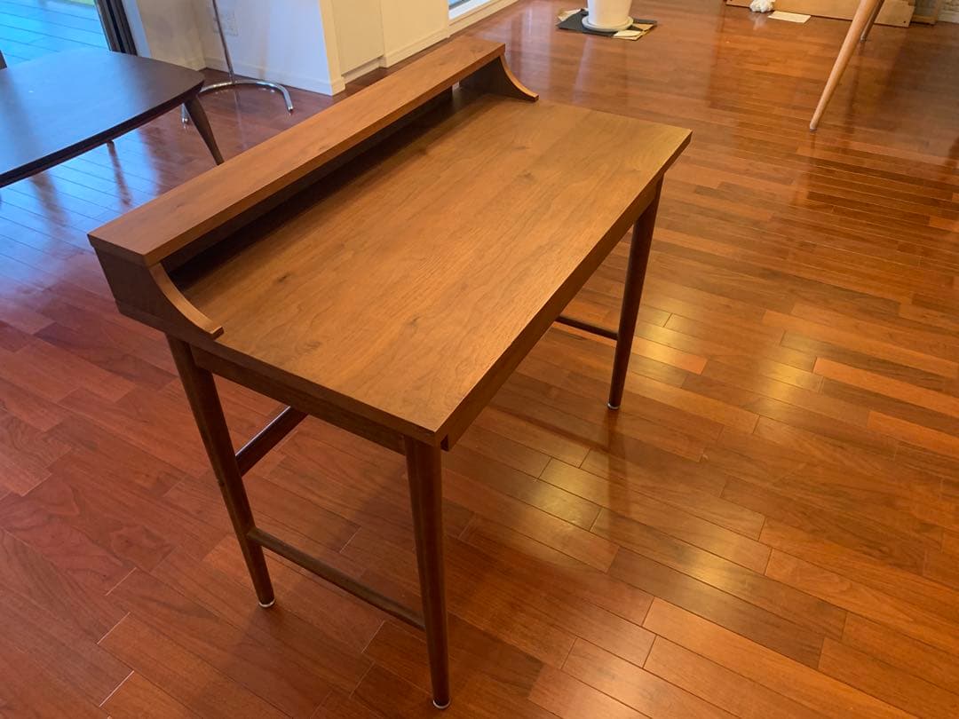 Zaka さま専用　北欧　ミッドセンチュリー　ウォールナット突板　仕事机　デスク Zaka さま専用 北欧 ミッドセンチュリー ウォールナット突板 仕事机 デスク