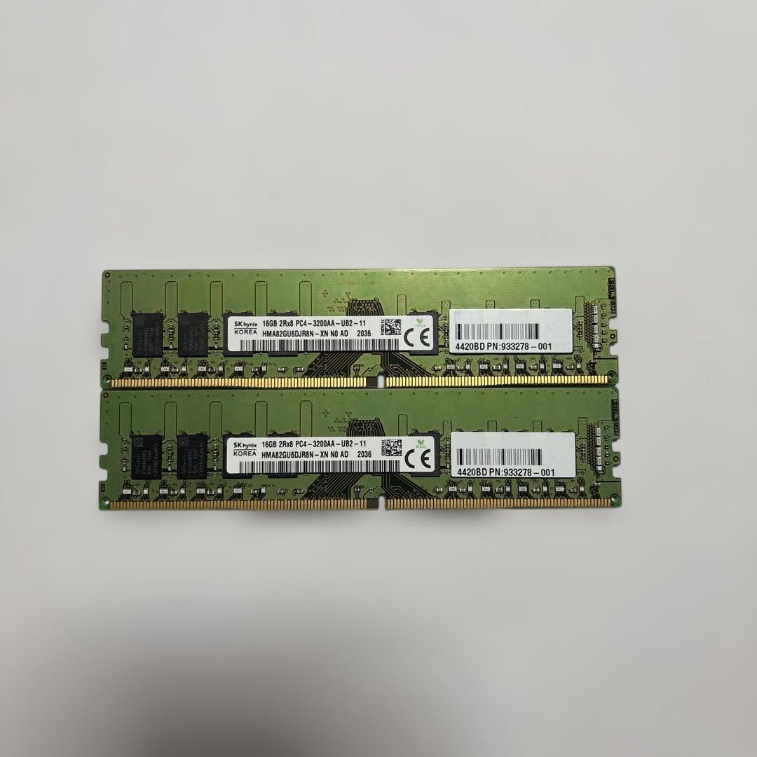 SKhynix 2R×8 DDR4 3200AA 16GB×2 32GB SK Hynix 8GB KIT(2 x 4GB) DDR4 3200MHz PC4-25600 1.2V 1R x 16