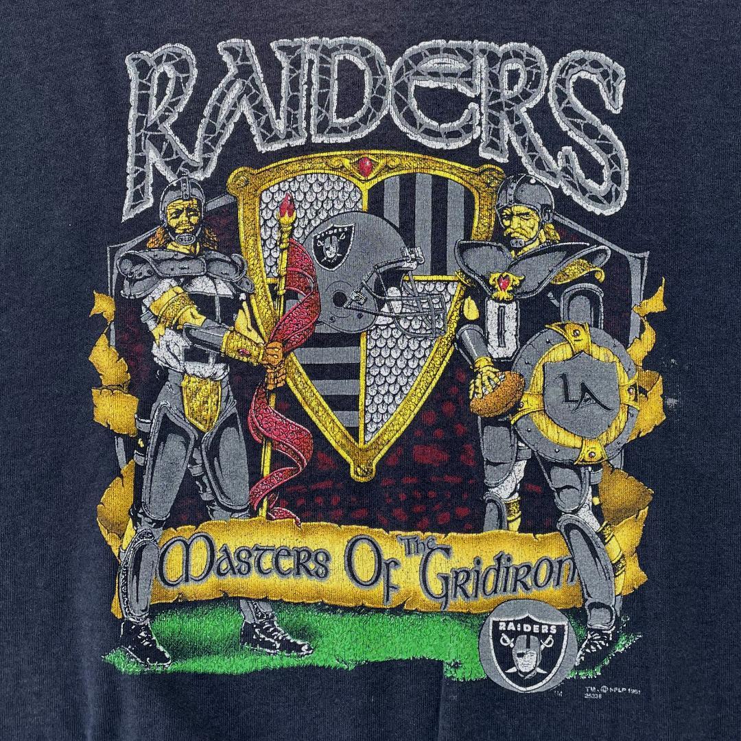 1991年USA製】鬼フェード NFL レイダース スウェット ビンテージ