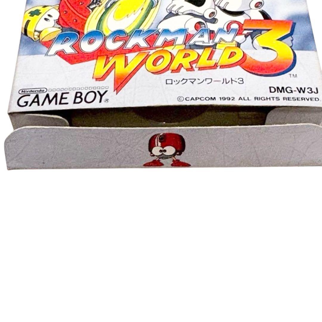 極美品 ゲームボーイ ロックマンワールド3 外箱 説明書 内袋