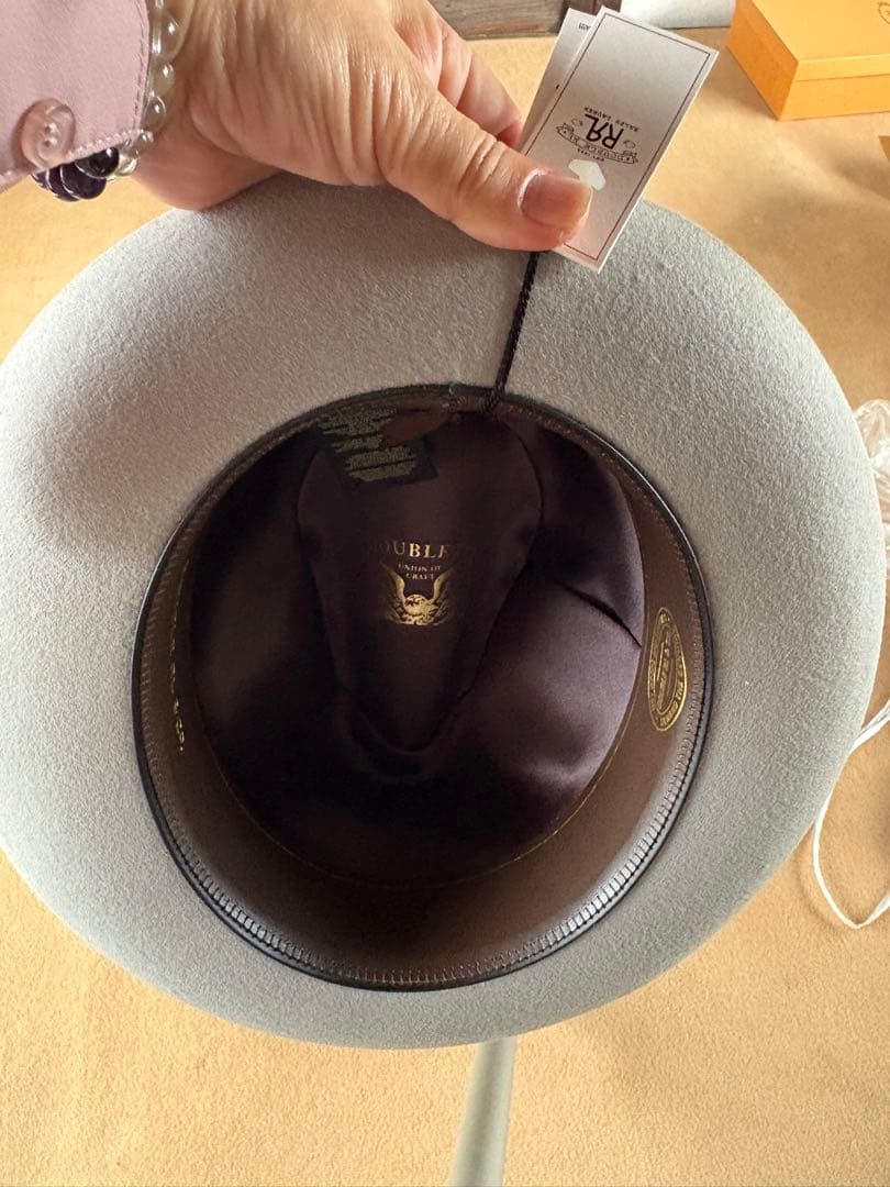 新品未使用RRLグレー ウールフェルトハット