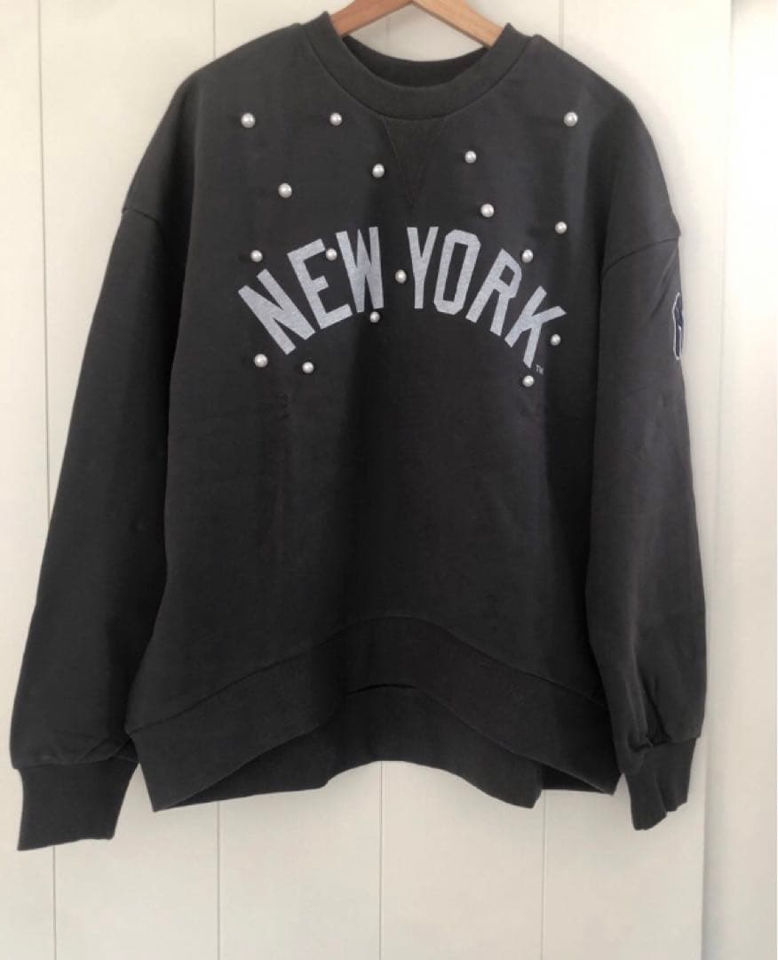 CADUNE<MLB別注>パールスウェット　ネイビー CADUNE カデュネ <MLB別注>パールスウェット ネイビー