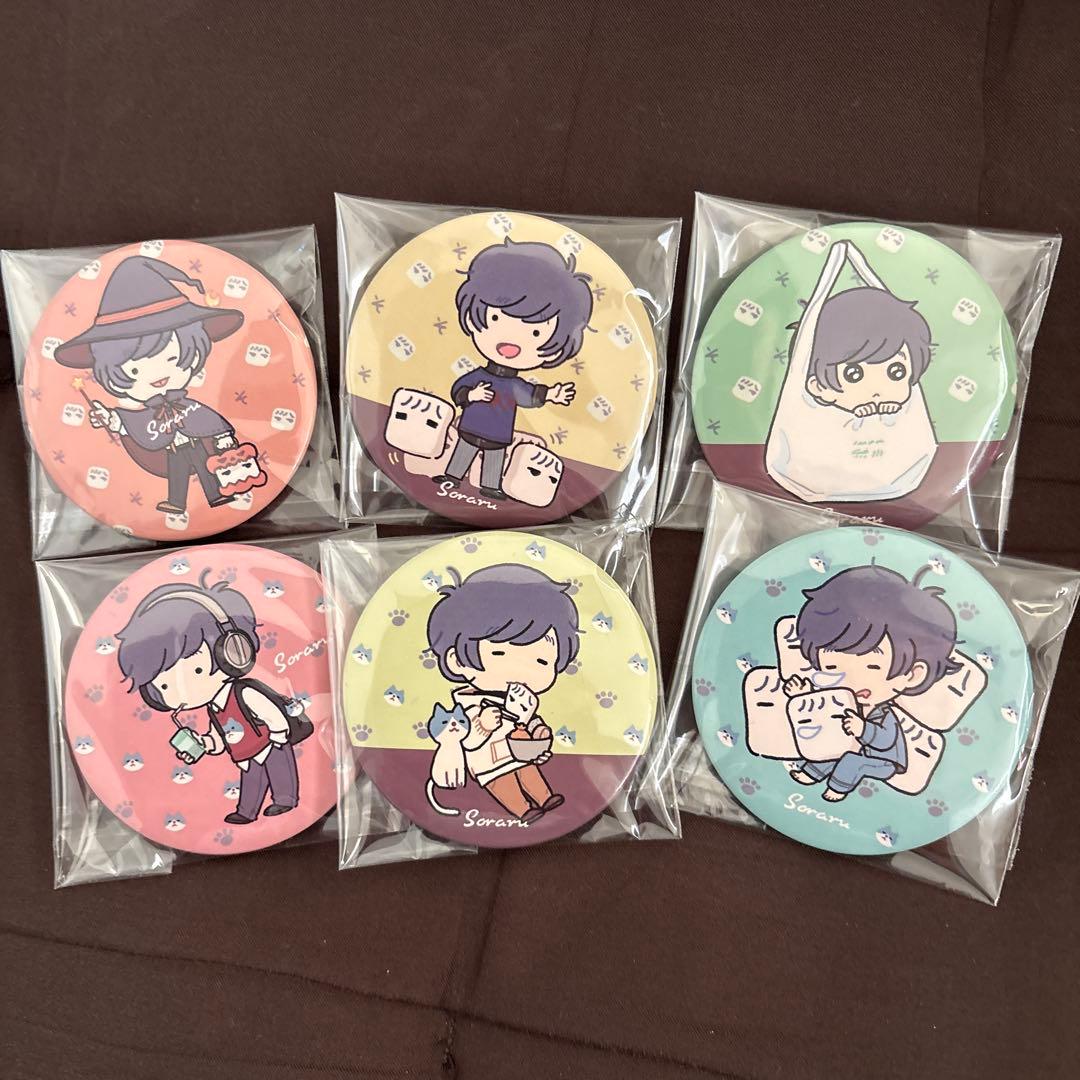 そらる缶バッジ 6個セット - メルカリ