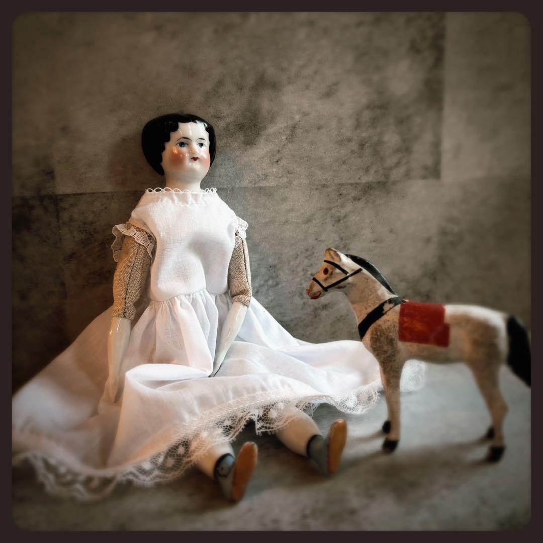 アンティーク チャイナヘッドドール　ビスクドール クラシカルスタイル アンティーク チャイナヘッドドール クラシカルスタイル ビ