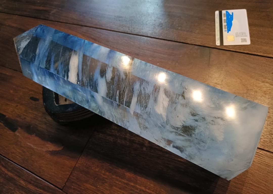 重量3.4kg 巨大クリスタル 飾り台付