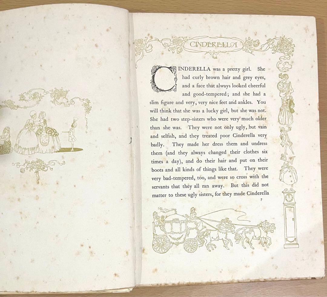 NO210 レア 超希少 アンティーク 古書 洋書 絵本 グリム童話