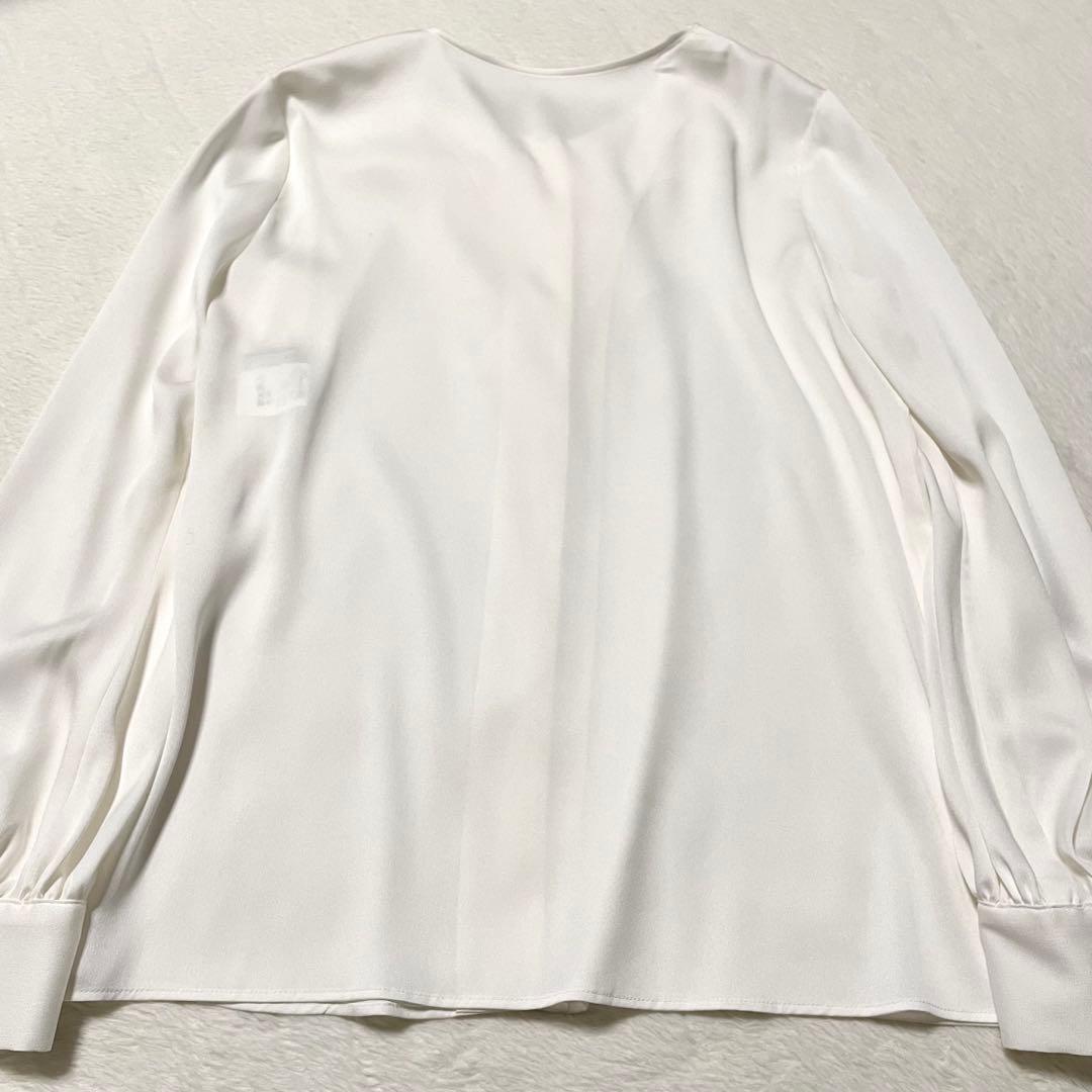 美品《ANAYIアナイ》シフォンフリルブラウス ホワイト Mサイズ