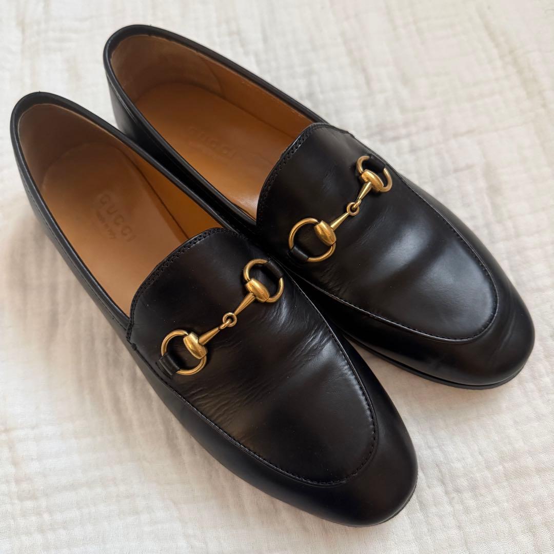 極美品☆GUCCI/ヨルダーン/ホースビットローファー/35 GUCCI（グッチ） 未使用 ヨルダーン スエード ホースビット ローファー