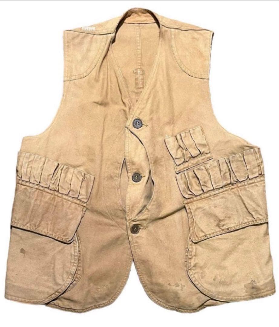 1940's 50s FIELD MASTER ハーフムーン ハンティングベスト 1940's 50s FIELD MASTER ハーフムーン ハンティングベスト - メルカリ