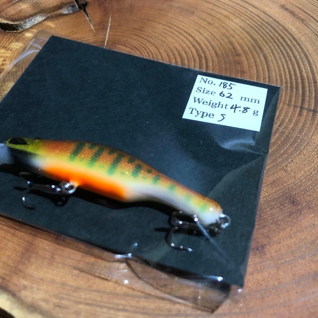 ハンドメイドルアー 渓流バルサミノー 62mm シンキング ヤマメカラー