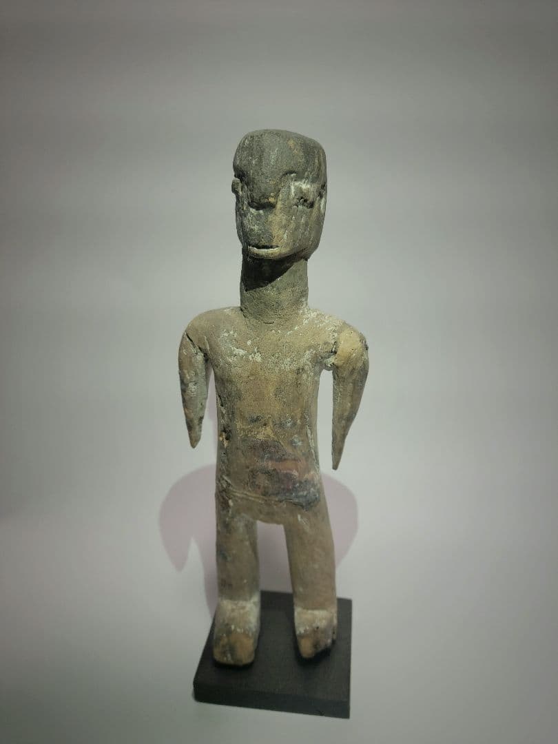 アフリカ ガーナ エウェ族 呪物 木彫り アフリカンアート プリミティブアート アフリカ コンゴ ルバ族 立像 人形 No,2 プリミティブアート 木彫り