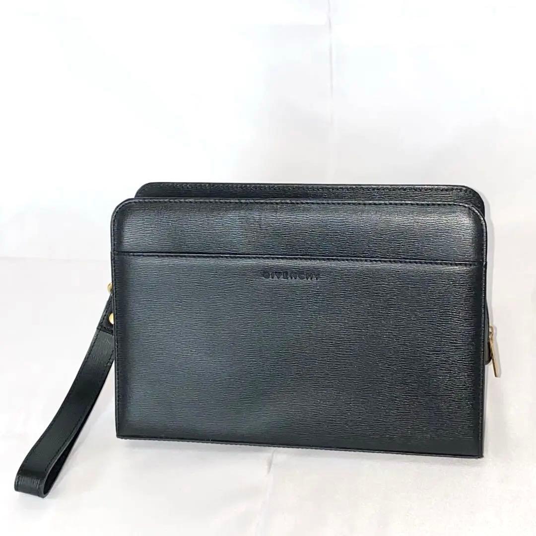美品】GIVENCHY ジバンシィ クラッチバッグ セカンドバッグ レザー