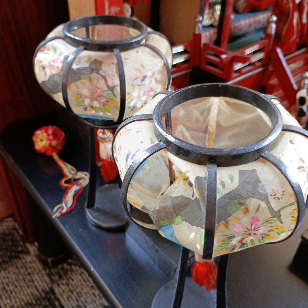 お値下げ♥雛人形 御殿飾り 伝統的な雛人形セット 昭和30年レトロ