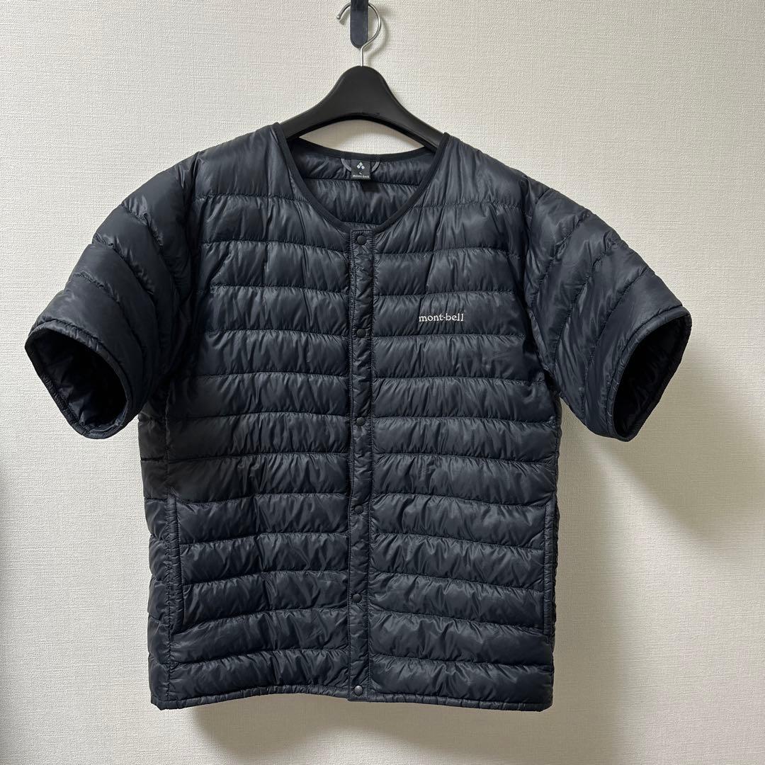 モンベル 半袖ダウン インナーダウン メンズL 黒 ブラック - メルカリ