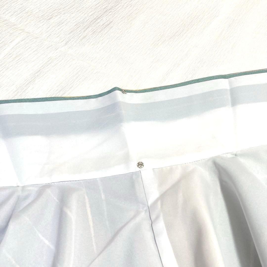 美品✨】東レシルック 洗える着物 小紋 変わり縞 ぼかし染め 青緑 灰茶