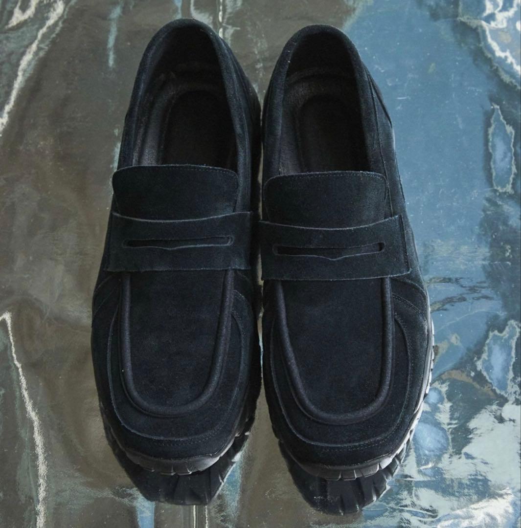 VIBRAM×OPENING ACT リアルレザースウェードローファースニーカー