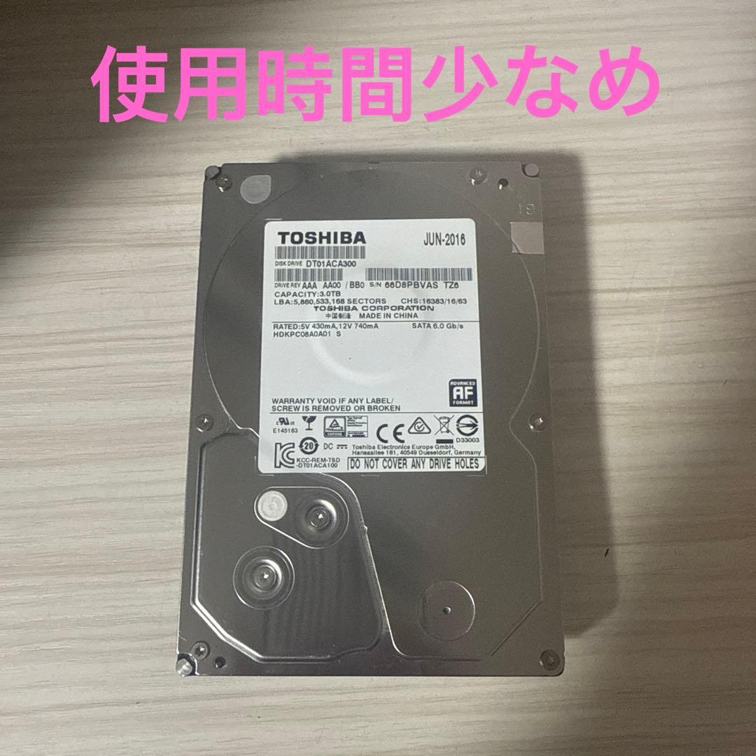 TOSHIBA DT01ACA300 3000GB 3.5インチHDD 3TB Amazon | 東芝 内蔵HDD 3.5インチ 3TB PCモデル DT01ACA300-2YW 【国内
