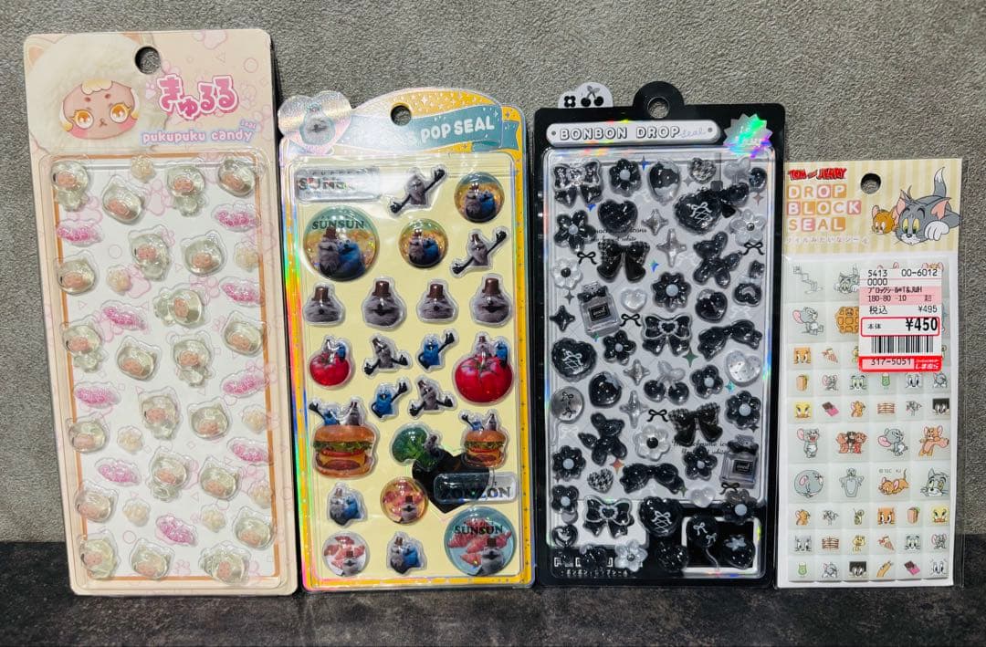 ボンボンドロップシール うるちゅるPOP タイルシール トム&ジェリー