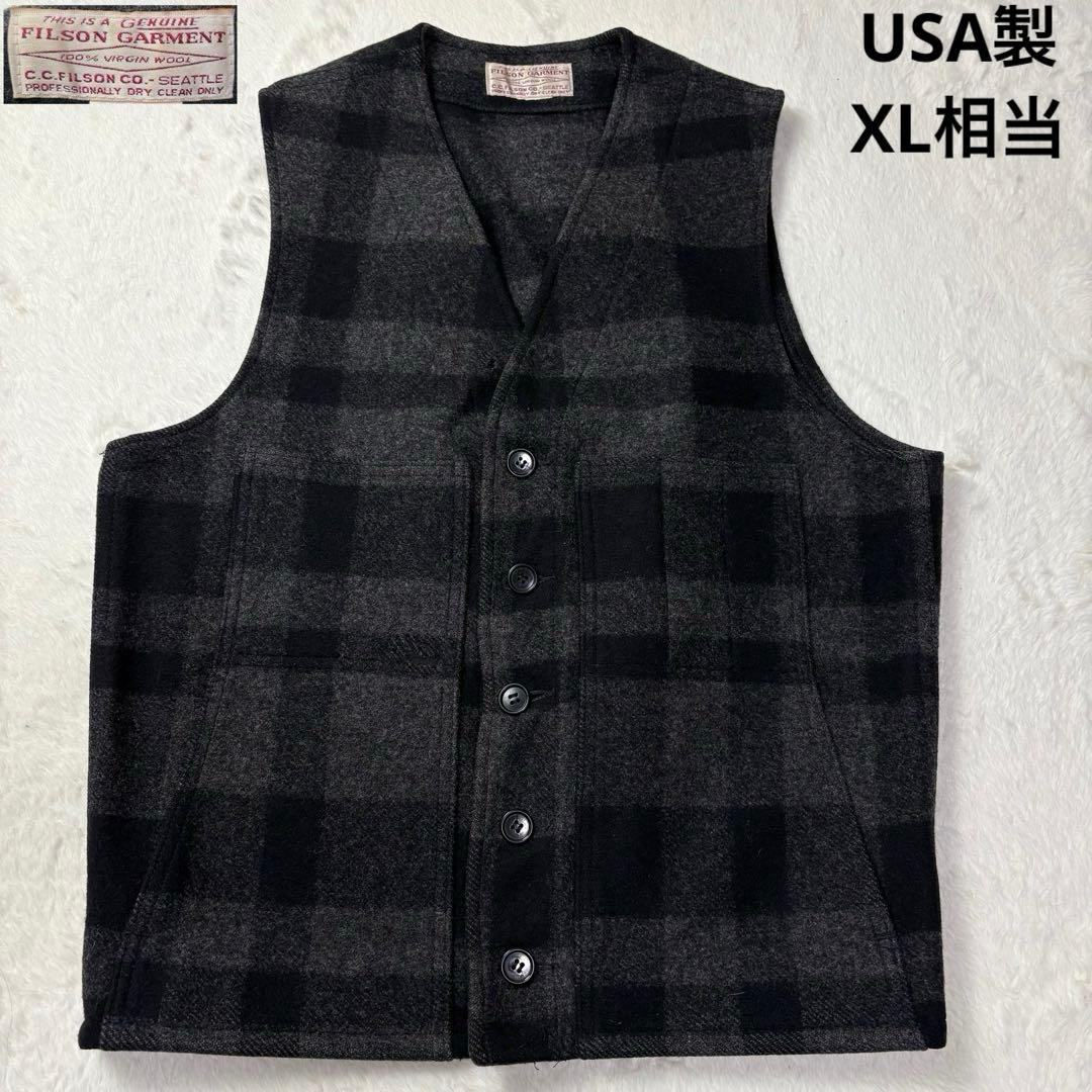 USA製 XL相当 FILSON GARMENT マッキーノ ウール ベスト FILSON（フィルソン） マッキーノ ウール ベスト ソリッドカラー