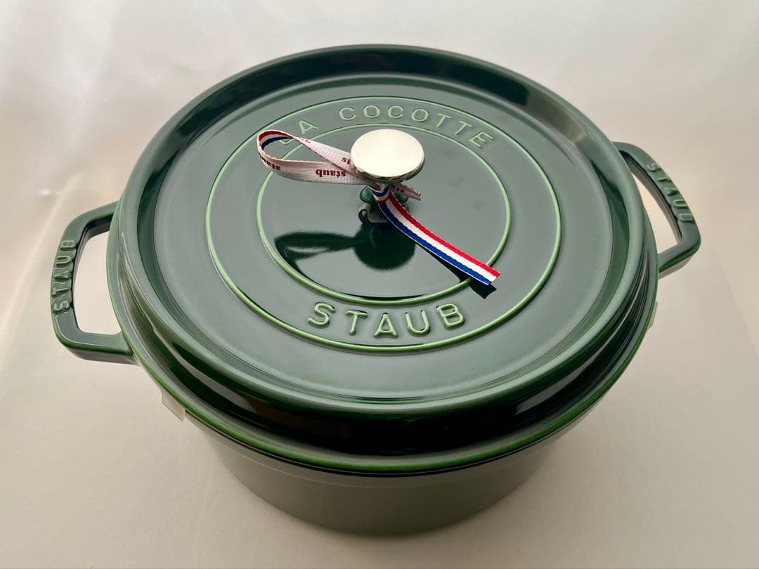 新品未使用 Staub ストウブ ピコ・ココット 28cm 6.7L バジル