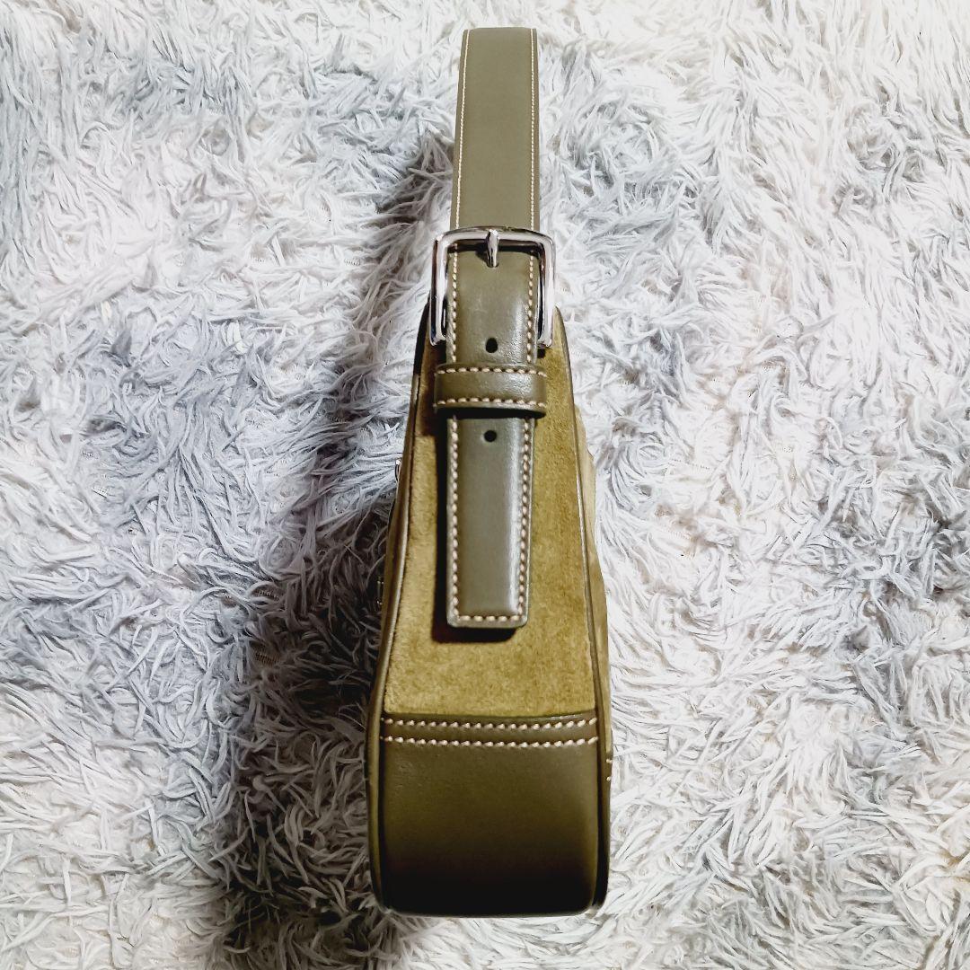 美品✨コーチ ソーホー ショルダーバッグ スエード レザー オリーブ