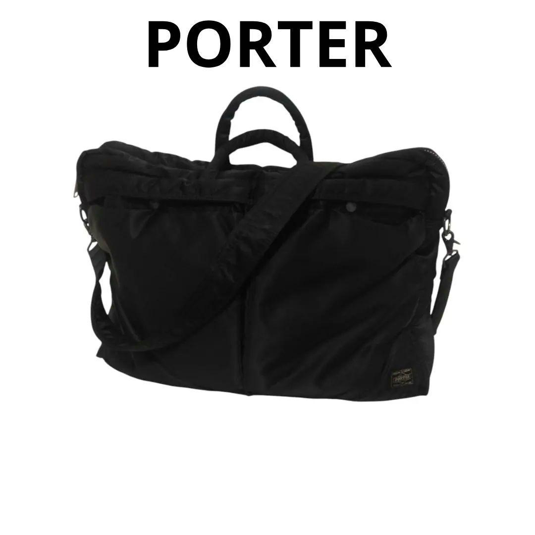 美品ポーター タンカー 2way ブリーフケース A4 通勤 ブラック 大容量 50146288-1.jpg