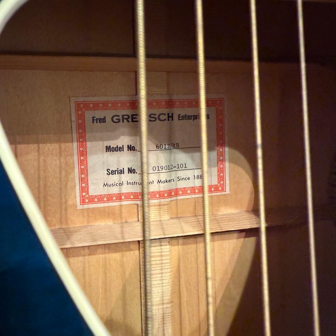 GRETSCH 6012 ランチャー青 ハードケース付き レア - メルカリ