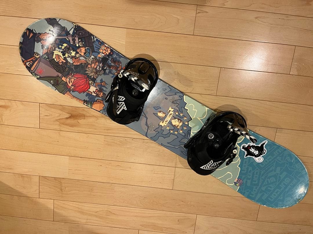 キッズ向け120cm ボード+キッズビンディング BURTON Kids' Grom Disc Snowboard Bindings スノーボード
