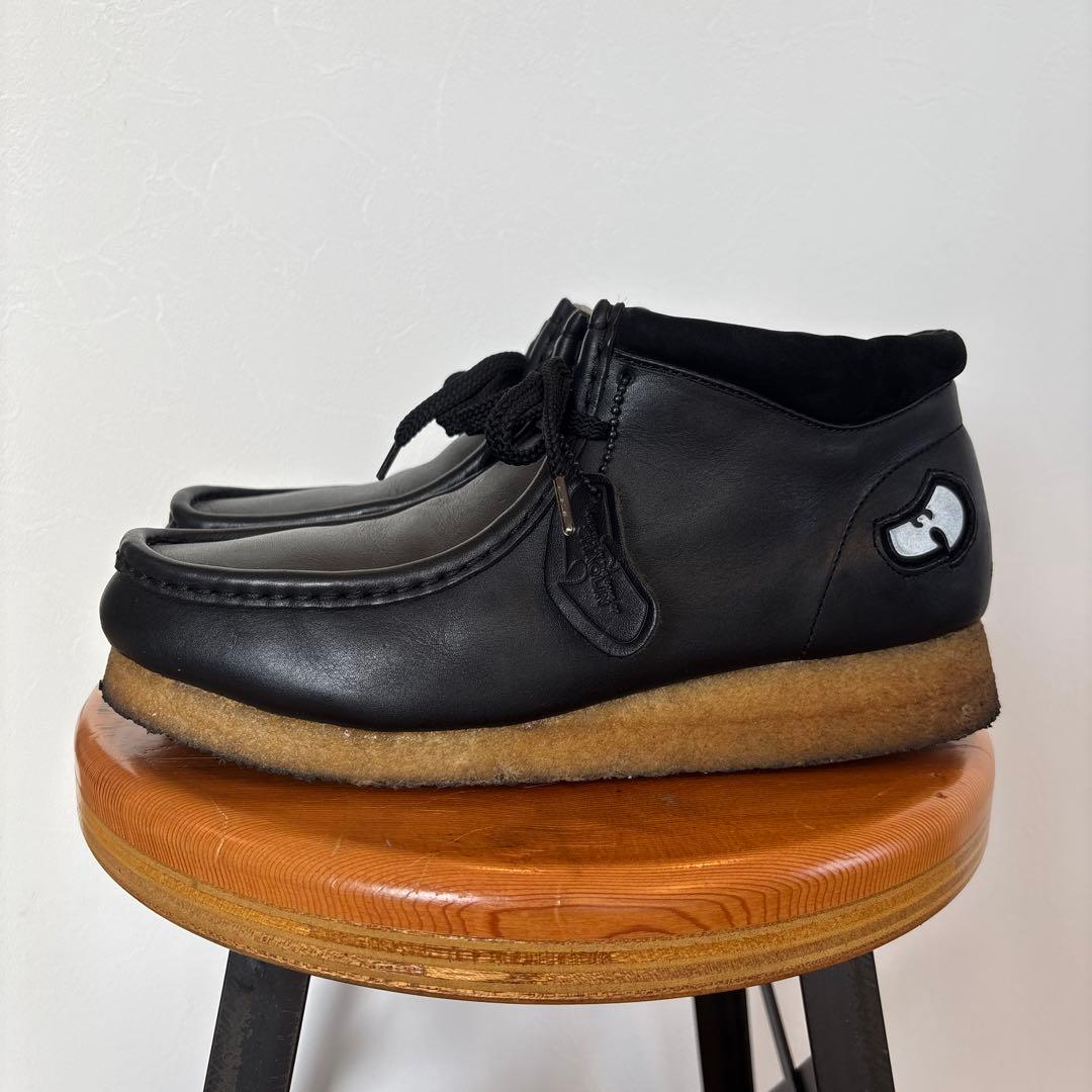 WU-WEAR ワラビー　レザー　箱付き 00s WU WEAR Wallabee Boots 黒 US7/25.0 ウーウェア ワラビー ブーツ
