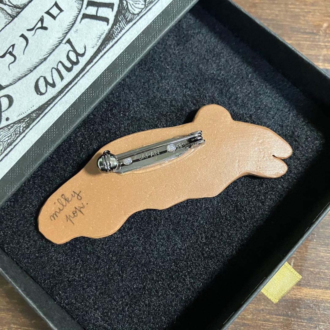 ヒグチユウコ ミルキーポップ クッキーブローチ ボリス雑貨店 アノマロ