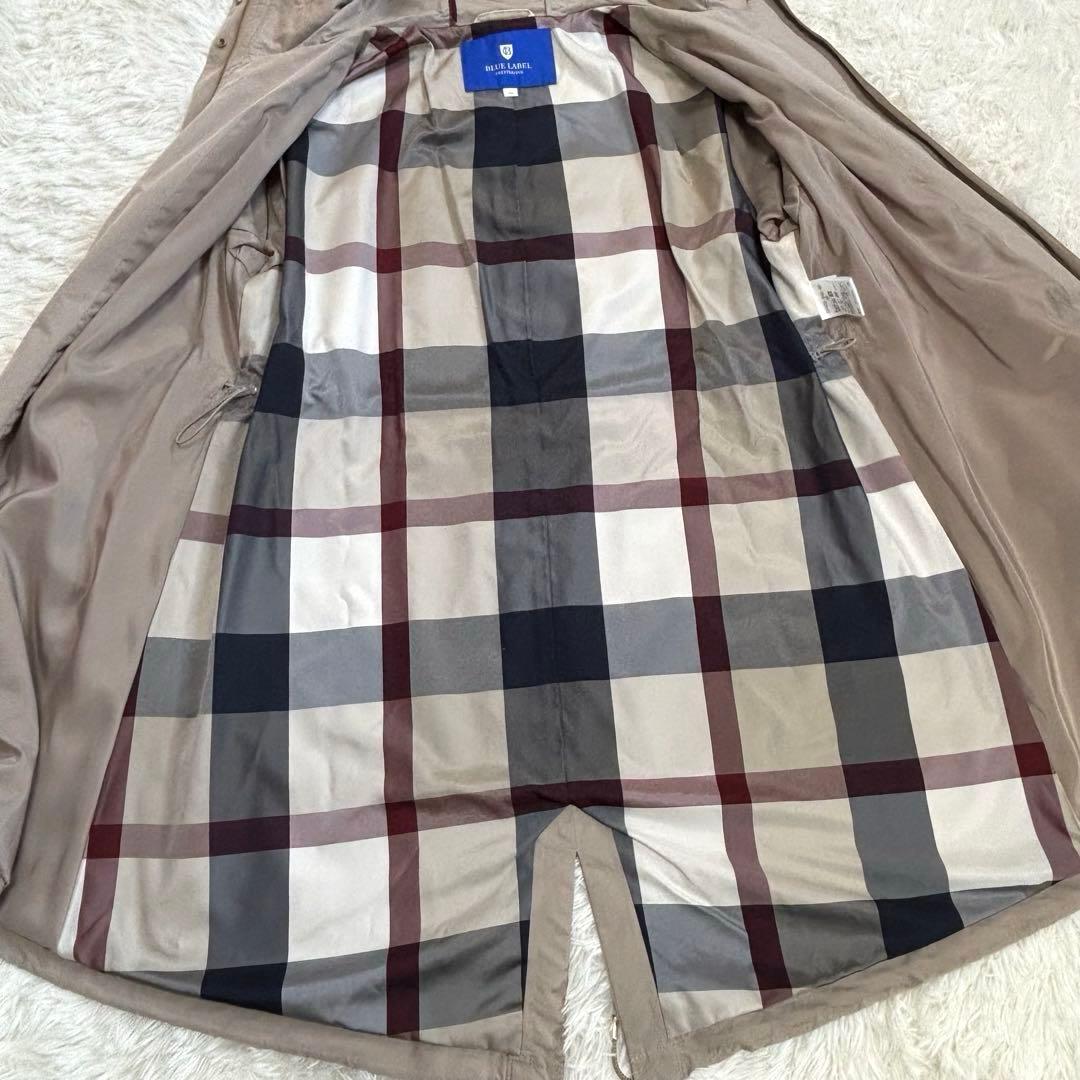 ブルーレーベルクレストブリッジ モッズコート ノバチェック ライト