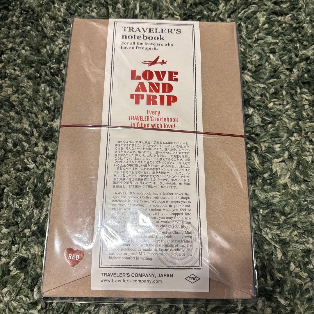 新品 トラベラーズノート LOVE AND TRIP レッド 未開封品 トラベラーズノート LOVE AND TRIP - TRAVELER'S FACTORY