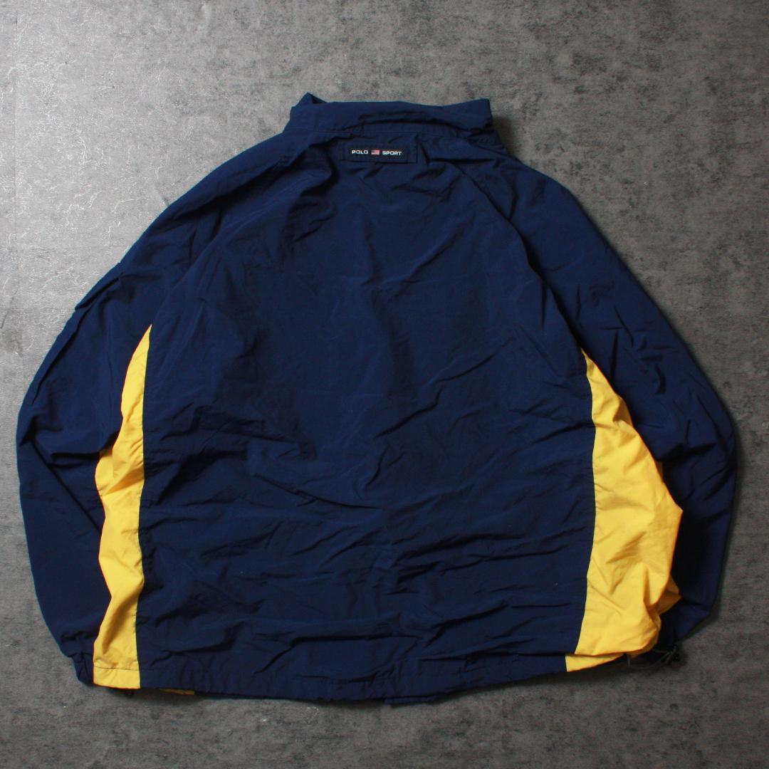 POLO SPORT ポロスポーツ ナイロンジャケット ブルー/イエロー - メルカリ