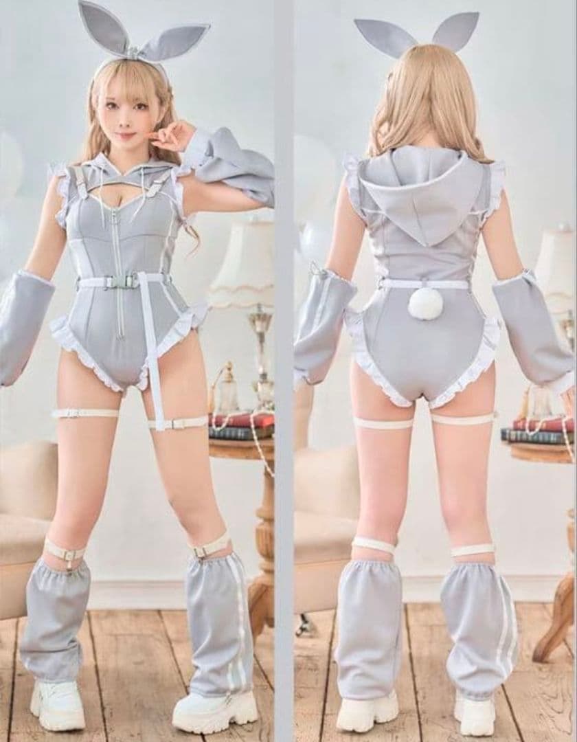 マリームーン/malymoon　フリルジップスウェットバニー 即日発送】フリルジップスウェットバニー《オリジナルコスプレ8点