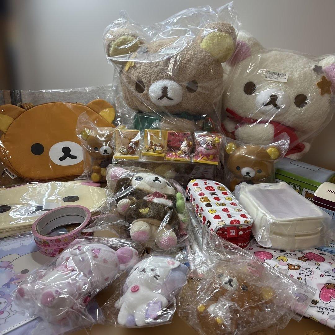 リラックマ まとめて　ぬいぐるみ　ペンケース　フィギュア　ボールペンなど リラックマ - ぬいぐるみペンポーチ（コリラックマのいちごないちにち