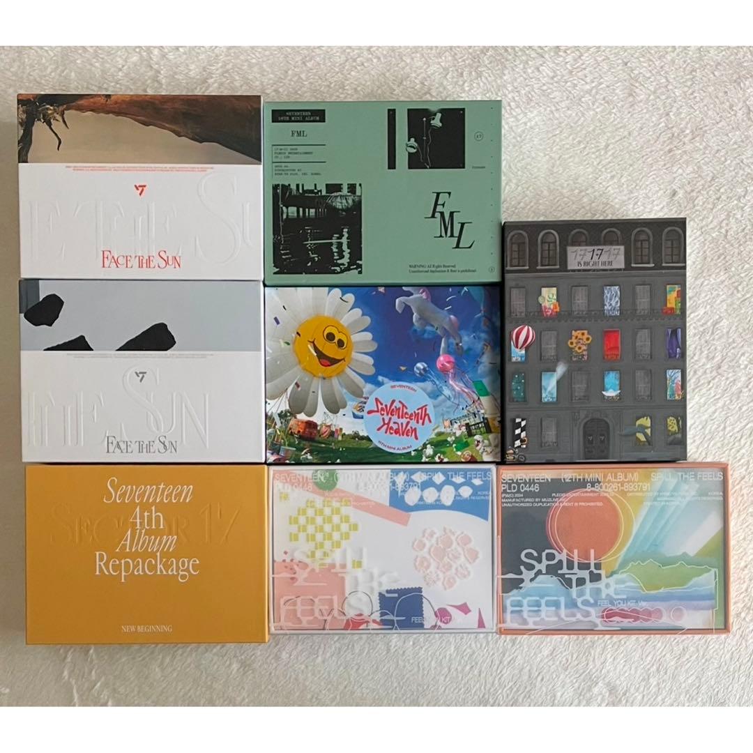 SEVENTEEN アルバム kit まとめ売り SEVENTEEN 開封済アルバム まとめ売り 一部トレカ付き - メルカリ