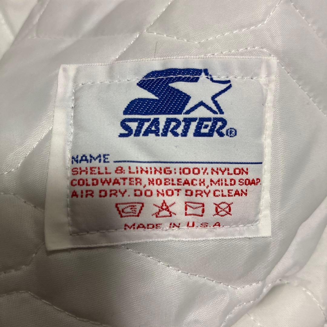 ビンテージ スターター ナイロンスタジャン MLB アスレチックス L USA