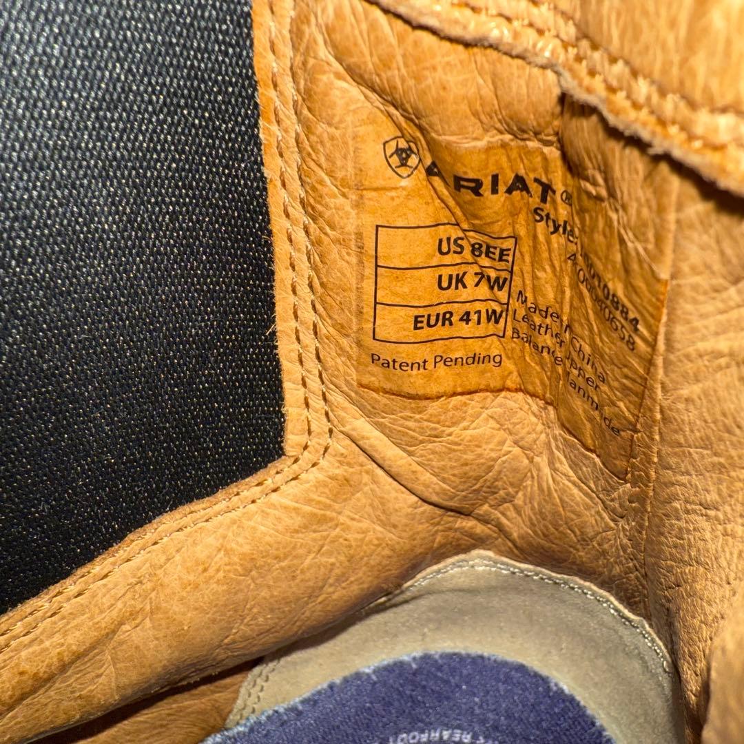 ARIAT サイドゴアブーツ フロントジップ US8 26cm - メルカリ