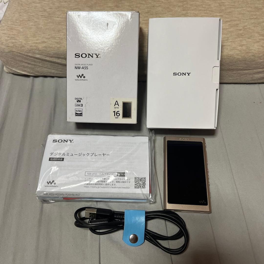 NW-A55 ウォークマン ソニー 極美品16GB ペールゴールド NW-A55 ペール