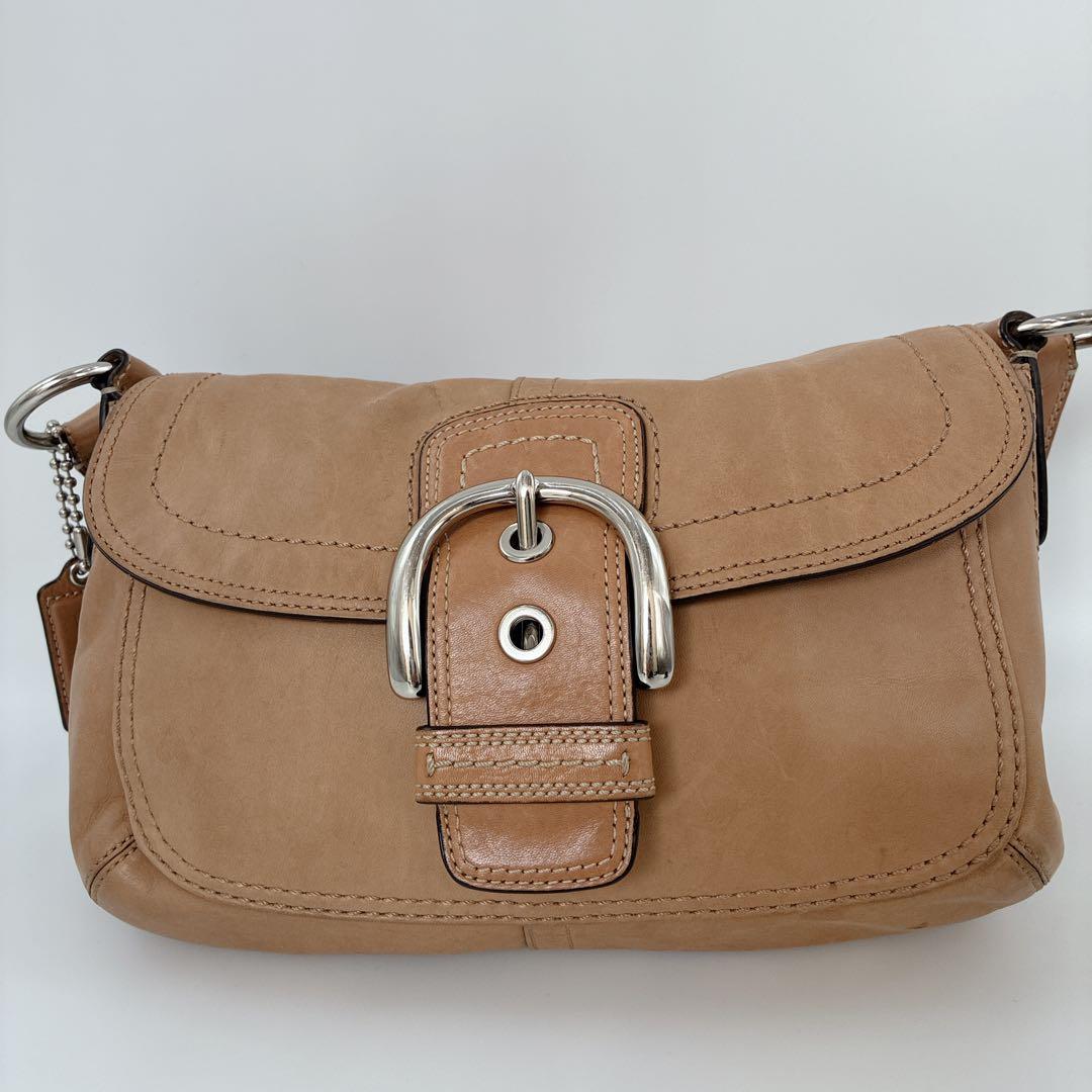 COACH Soho One-Shoulder Handbag Brown - メルカリ