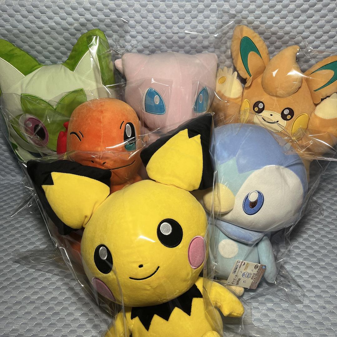 新品・まとめ売り【ポケモン】めちゃもふぐっと ぬいぐるみセット ③ 6体 ポケットモンスター めちゃもふぐっとぬいぐるみ～ポッチャマ