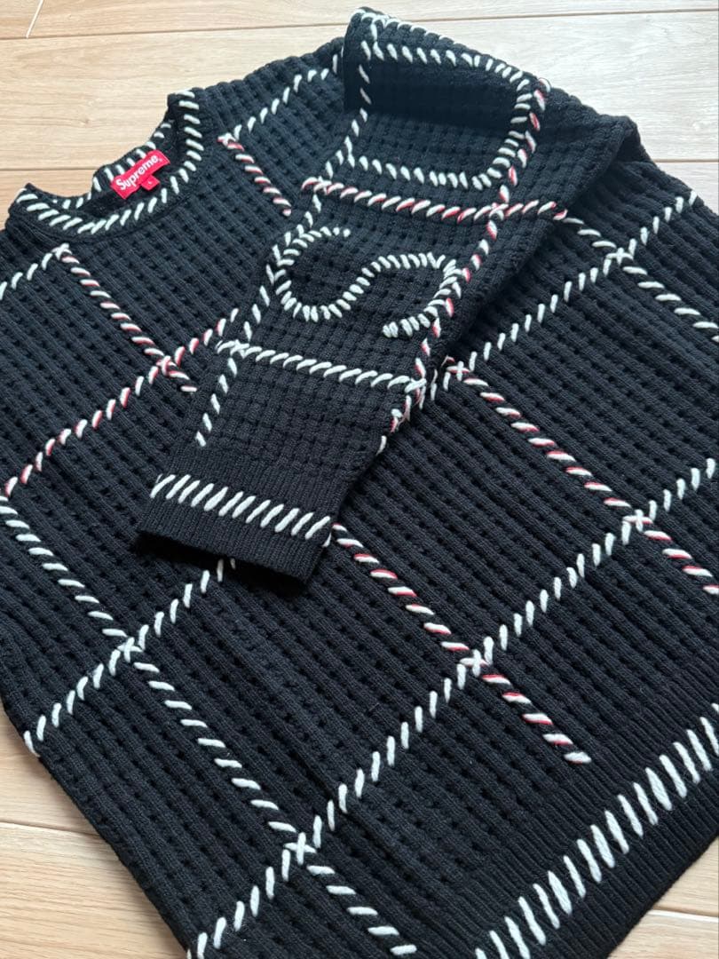 Supreme Quilt Stitch Sweater L Black23ss - メルカリ