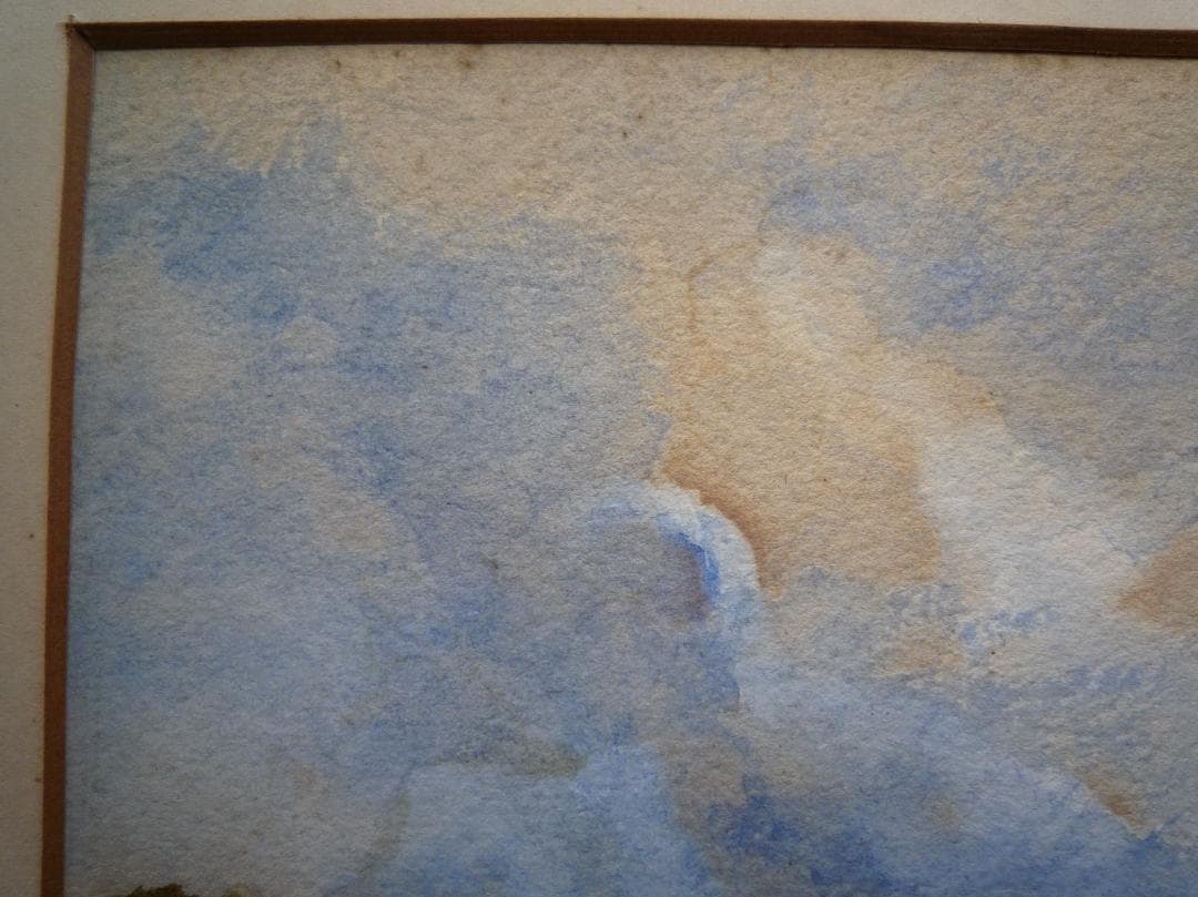 クロード・ロラン「田舎風景」淡彩画（水彩） 3号大 - メルカリ