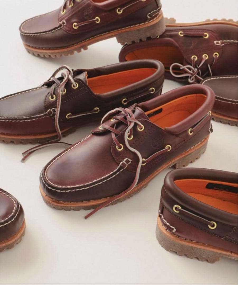 ⭐︎新品未使用⭐︎Beams別注Timberland 3eye Classic Men's Timberland® Authentic 3-Eye Lug Handsewn Boat Shoe