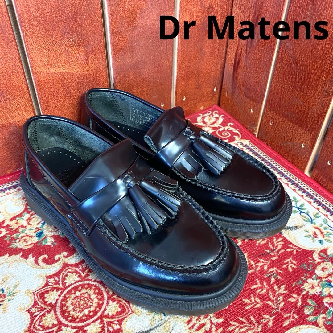 [美品] Dr.Martens ドクターマーチン　エイドリアン　UK4 ブラック Dr.Martens（ドクターマーチン） エイドリアン スナッフル ローファー