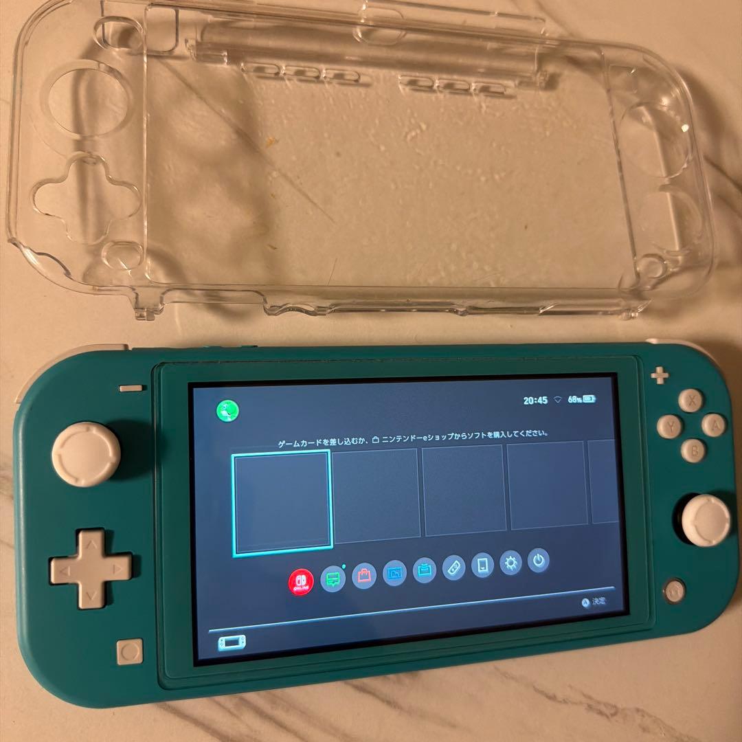 Nintendo Switch Lite ターコイズ 本体 クリアケース付き - メルカリ